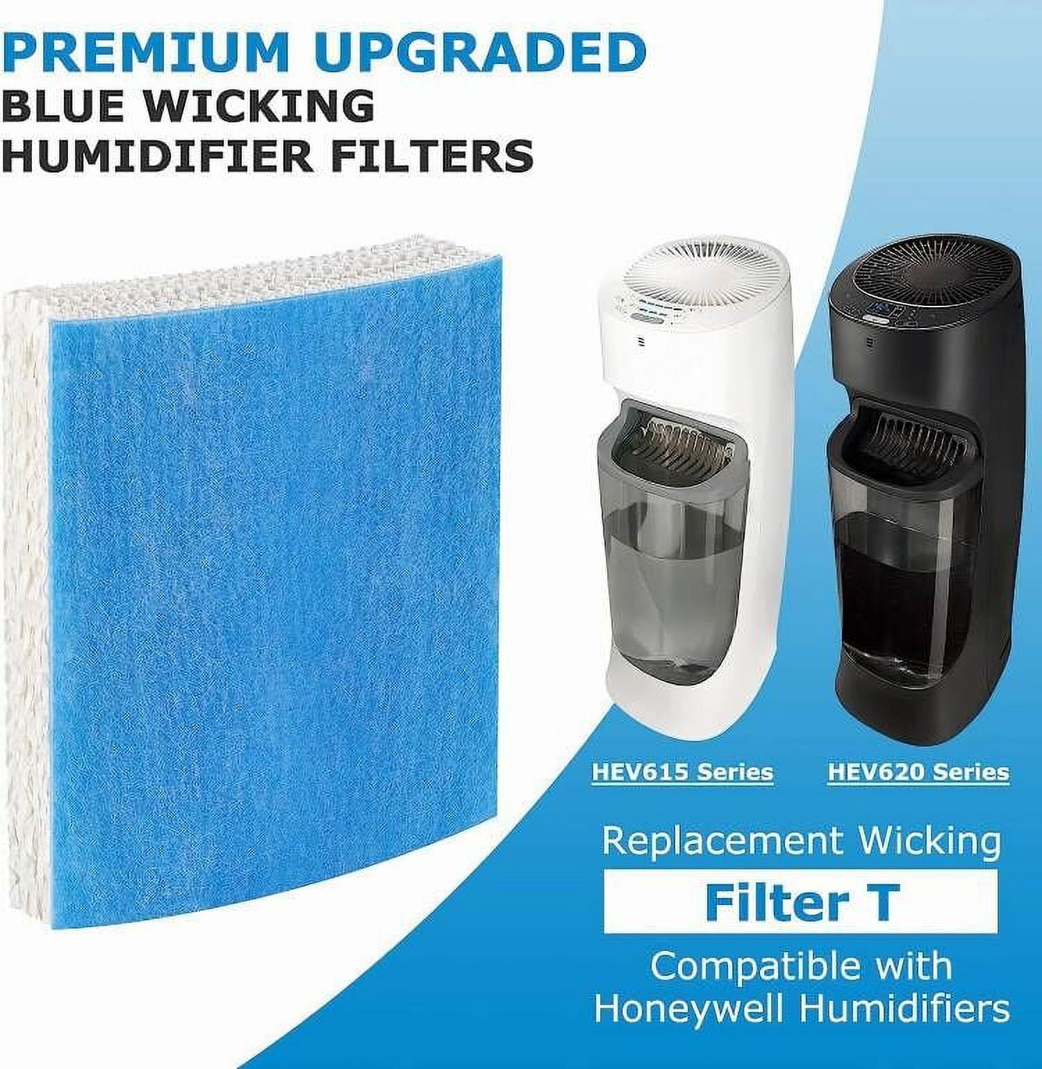 AMI PARTS Replacement Humidifier Filter T, HFT600 Wicking Filter for Humidifier HEV615, HEV620