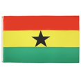 thumbnail image 1 of Bandera AZ FLAG Ghana, poliéster, 250 x 150 cm, con 2 ojales, 1 of 6