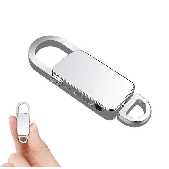 WQJNWEQ 16GB Mini Voice Recorder Keychain Recorder Audio Voice Recorder Small MP3 Digital Recorder for Lecture Interview Meeting Class