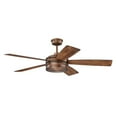 thumbnail image 2 of BRX52BCP5-Craftmade Lighting-Braxton - Ceiling Fan with Light Kit in Transitional Style - 52 inches wide by 15.07 inches high-Brushed Copper Finish, 2 of 5