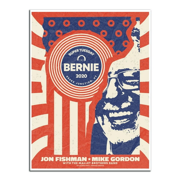 Bernie Sanders - Super Tuesday Vermont Rally Poster ...