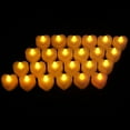 thumbnail image 4 of 24 Pieces Fake Tealight Candles Battery Operated Tea Lights Ornament Small Desktop Adornment Lighting Ornaments for Scene Layout Type 6, 4 of 7