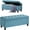 Light Blue 45", variant on Tabaray Storage Bench, Linen Upholstered Bed End Storage Ottoman Bench,Tufted 45" Long Ottoman Bench with Storage for Bedroom, Living Room Entryway Window (Dark Grey 45")