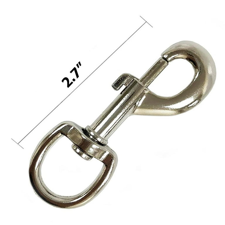 AllTopBargains 6 PC Small D-Ring Aluminum Carabiner 2-3/8 Clip Snap Lock Hook Key Chain Colors