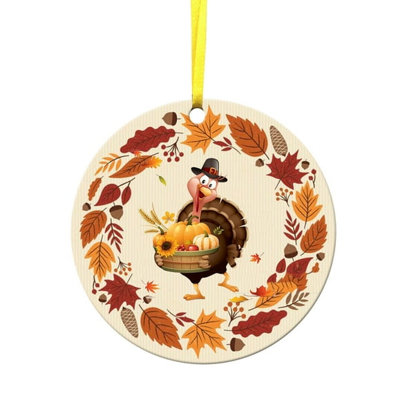 Christmas Savings! Dvkptbk 2023 Ornament Fall Thanksgiving Turkey Wedding Party Decor New PVC Material