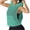 Green #19, variant on Women's Sleeveless Mesh Hoodies Casual Loose Breathable Workout Tank Tops Activewear Open Side Lightweight Shirts S