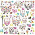 thumbnail image 2 of Prisma Owls& Butterflies Peel and Stick Wall Decals, 2 of 2