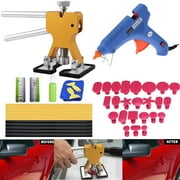 Paintless Dent Removal Tools Pops a Dent Puller Car Dent Remover - Grip Hot Melt Glue Gun with Glue Sticks for Door Ding Dent Repair