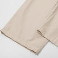thumbnail image 4 of Womens Plus Size Linen Pants New Womens Straight Leg Pants Elastic Drawstring Casual Trousers with Pockets Summer Beach Loose Lounge Pant Beige L, 4 of 9