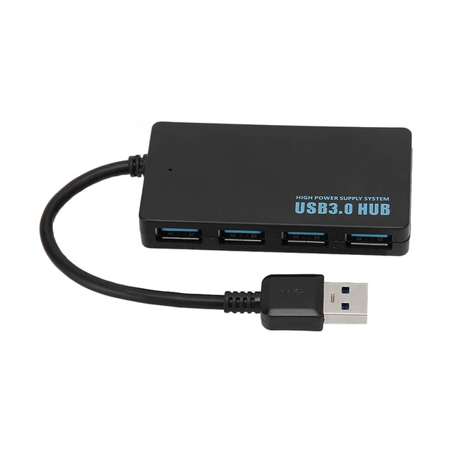 Splitter USB3.0, Buena Disipación de Calor 5Gbps enchufe y reproducir 4 puertos para teclado para ratón para disco duro móvil