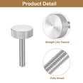 thumbnail image 4 of M6x30mm Knurled Thumb Screws, 5 Pack 304 Stainless Steel Flat Knurled Head Bolts, 4 of 5