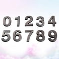 thumbnail image 3 of 10pcs Stereoscopic Plastic Number Modern Plaque Number House Hotel Door Address Digits Sticker Plate Sign(0-9,One for each Number), 3 of 6