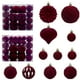 thumbnail image 2 of 48 Pcs Velvet Christmas Balls Flocked Christmas Tree Ornaments Plastic Balls Xmas Decorative Hanging Ornaments Christmas Tree Decoration, 2 of 6