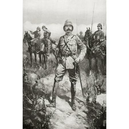 Lord Kitchener on the Veldt South Africa shortly before peace was signed on May 31st 1902 at the end of the Second Boer War Field Marshal Horatio Herbert Kitchener 1st Earl Kitchener 1850 Canvas Art -