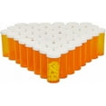 thumbnail image 1 of 50 Pack Empty Pill Bottles With Caps, Prescription Medication Vials, Containers (orange, 1 of 4