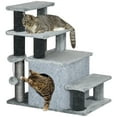 thumbnail image 1 of PawHut Adjustable Height Cat Stairs with Scratching Post Pet Steps for Sofa, 1 of 10