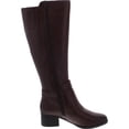 thumbnail image 3 of Naturalizer Womens Koka Leather Riding Knee-High Boots Brown 10 Medium (B,M), 3 of 3