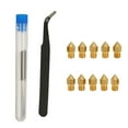 thumbnail image 4 of 3D Printer Nozzle Cleaning Kit, Sturdy 3D Printer Nozzle Male Thread M6 Professional 20Pcs Smoothly Working  For Replacement, 4 of 8