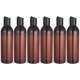 thumbnail image 1 of 6pcs 250ml Press Type Lid Travel Bottles Portable Cosmetic Container Empty Bottle for Shampoo Lotion (Brown Bottle and Black Lid), 1 of 4