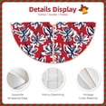 thumbnail image 4 of KLL Palm Tree Pattern on Red Christmas Tree Skirt 48" ,Party Decorations Farmhouse for Christmas Decorations Holiday Party, 4 of 6