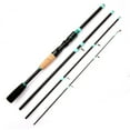thumbnail image 2 of Taituoti 1.65M-2.1M 4/5 Section Fiberglass Spinner Baitcasting Fishing Rod M Tone,Polished Straight Handle 1.65M, 2 of 9