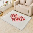 thumbnail image 2 of Heart Area Rugs for Bedroom Living Room - 3x5 ft - Couple Carpet for Home Decor - Heart Patterned Decorative Indoor Small Rug - Washable & Soft & Non Slip & Low Pile (ZF&7522), 2 of 7
