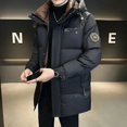 thumbnail image 2 of Chaqueta larga de invierno para hombre 2024, nueva ropa de diseñador, abrigo con capucha súper grueso, chaqueta larga de invierno de lujo, 2 of 4