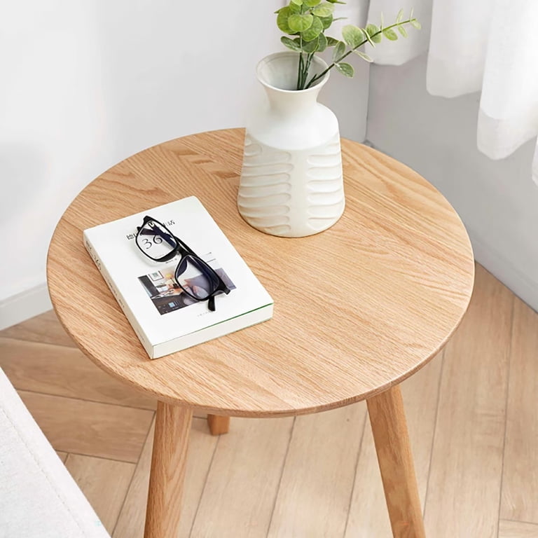 Set Of 3 Farmhouse Nesting Tables - Wooden Side & End Tables For Living Room, Brown
