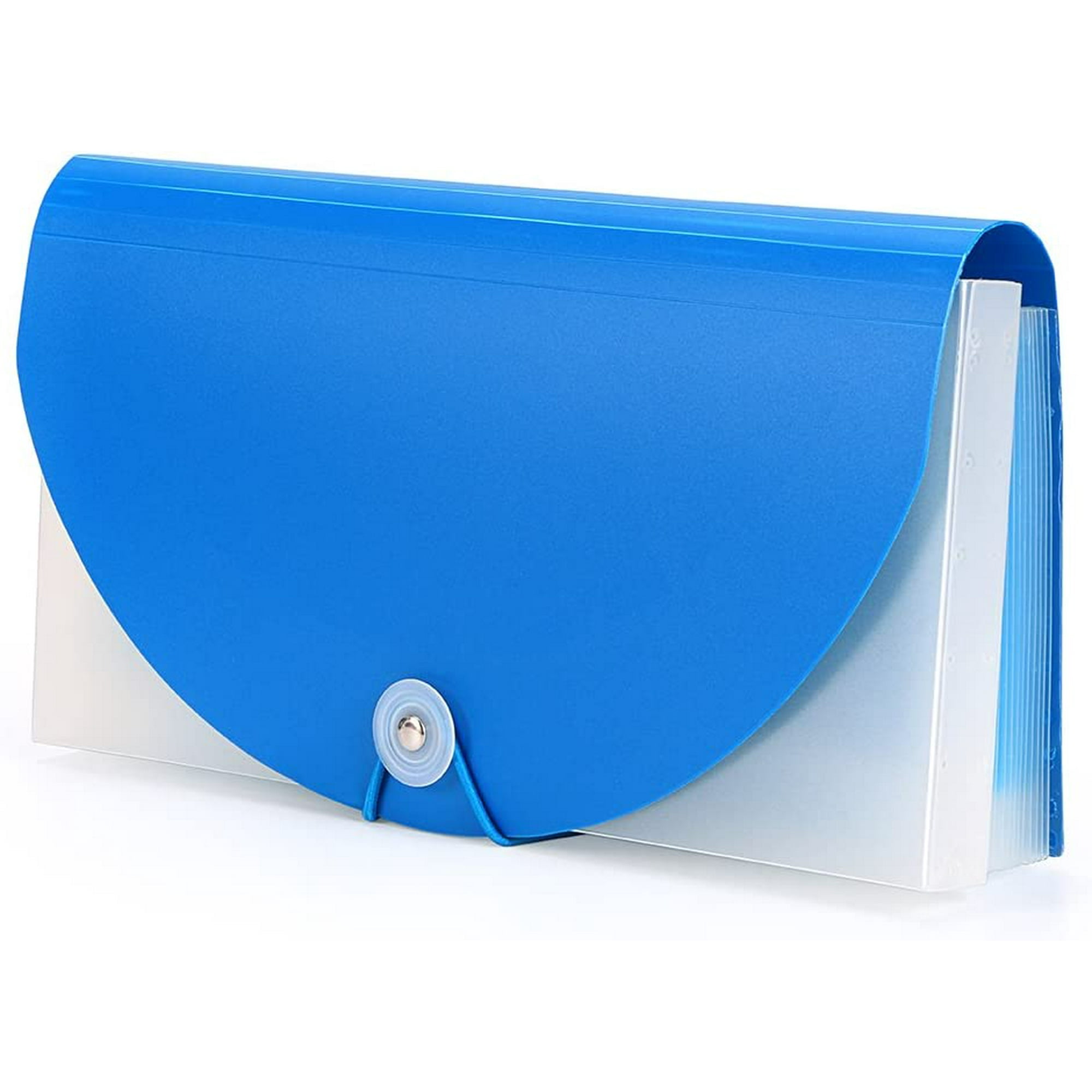 Receipt Organiser File Pockets Folder 13 Pockets Mini Expanding File Bills Document Blue Walmart