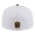 thumbnail image 4 of Men's New Era White/Black Baltimore Ravens Scripted 59FIFTY Fitted Hat, 4 of 7