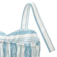 thumbnail image 2 of Hope & Henry Girls' Blue Striped Jumpsuit, 2 of 4