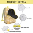 thumbnail image 4 of Colorful Retro Backpack for Women, Tribal Style Laptop Daypack with Waterproof Fabric and Adjustable Straps, 4 of 5