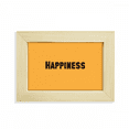 thumbnail image 1 of La felicidad palabra cita inspiradora refranes Escritorio de madera Arte Pintura 5x7 pulgadas marco de foto foto, 1 of 4