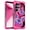 Rose Blue Butterfly, variant on Meshine Phone Case for Samsung Galaxy S24 Ultra 5G,Glow in The Dark Heavy Duty Shockproof Protection Hard Plastic Bumper+Soft Silicone Protective Phone Cover For Women Girls,Rose Blue Butterfly