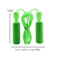 thumbnail image 2 of Adjustable Tangle Free Vinyl Skipping Cable Jumping Rope | Soft Foam Grip Handles, Black, 2 of 5