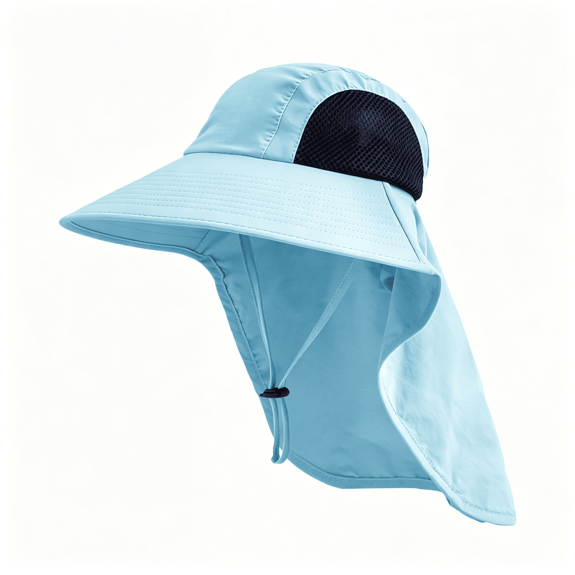 XIBUFE Sun Hat for Men Women with Neck Flap Upf 50+ Uv Protection Fishing Hat | Wide Brim Water Resistant Adjustable Size Breathable Lightweight Foldable Garden Hat Hiking Hat with Neck Cover
