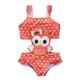 thumbnail image 1 of Traje de baño para niños traje de baño para niñas de una pieza con tirantes de dibujos animados Idea de rayas bordadas dulce, 1 of 6