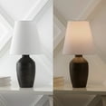 thumbnail image 6 of JONATHAN Y Xander 19.5" Minimalist Scandinavian Concrete Effect Resin/Iron Ginger Jar LED Table Lamp, Matte Black (Set of 2), JYL5605A-SET2, 6 of 6