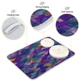 thumbnail image 3 of Yayeee Dish Drying Mat for Kitchen Counter 16"x18" Microfiber Absorbent Pad, Purple Waves Pattern, 3 of 7