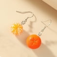 thumbnail image 2 of tasrioml 1 Pair Vivid Charming Bright Color Dangle Earrings Lovely Fruit Orange Drop Hook Earrings Jewelry Acessories, 2 of 7