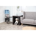 thumbnail image 3 of TRIXIE 32.7" Dog Crate, Wooden Indoor Kennel Furniture for Medium Dogs Up to 50 lb, Brown, 3 of 9