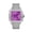 Purple, variant on 16.75CT Stylish Hip Hop Iced Out VVS Moissanite Automatic Watch, Collection of 2882 D Color Moissanite Stones ,White Strap, Passes Tester