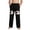 Black, variant on Toddler Boy's Pants, Emoji Face Elastic Waist Lounge Pants, Full Length Casual Outfits for 4-5 Years