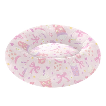 Pet Bed Pet Mat Cozy Removable & Washable Comfort For Cats And Dogs Adorable Cute Dessert Pattern