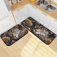 thumbnail image 7 of Coolnut Kitchen Rug Set of 2, Tigers Flowers Cushioned Anti-Fatigue Kitchen Mat Non Slip Washable Floor Mat Comfort Standing Mats for Office, Home, Laundry Room Home Decor Gifts, 7 of 7