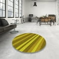 thumbnail image 4 of Ahgly Company Machine Washable Indoor Rectangle Transitional Dark Yellow Green Area Rugs, 2' x 4', 4 of 7