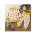 thumbnail image 2 of Seyurigaoka Unisex Baby Sun  Love Print Long Sleeve Round Neck Sweatshirt + Trousers, 2 of 9