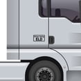 thumbnail image 2 of 2 Pack - Driver Using ELD Vinyl Decal Electronic Logging Device Sticker E-Log Electronic Driver Logs Decal for Commercial Semi Truck & Bus Drivers - Many Colors & Sizes (11" x 6", Black), 2 of 8