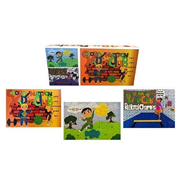 Juego de rompecabezas para niños - Edades 5-10 - El juego incluye tres piezas de 48 pzs. Rompecabezas: actividades divertidas para ayudar a desarrollar las habilidades motoras finas: actividad adicion Coordination Kids Club 860000297103