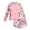 A-Pink, variant on Huachaog 2 Piece Swimsuits for Girls Long Sleeve Tops and Shorts Rash Guard Youth Surfing Swimwear